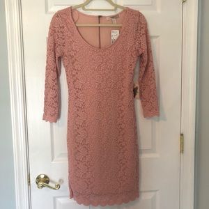 Dusty Pink lace dress